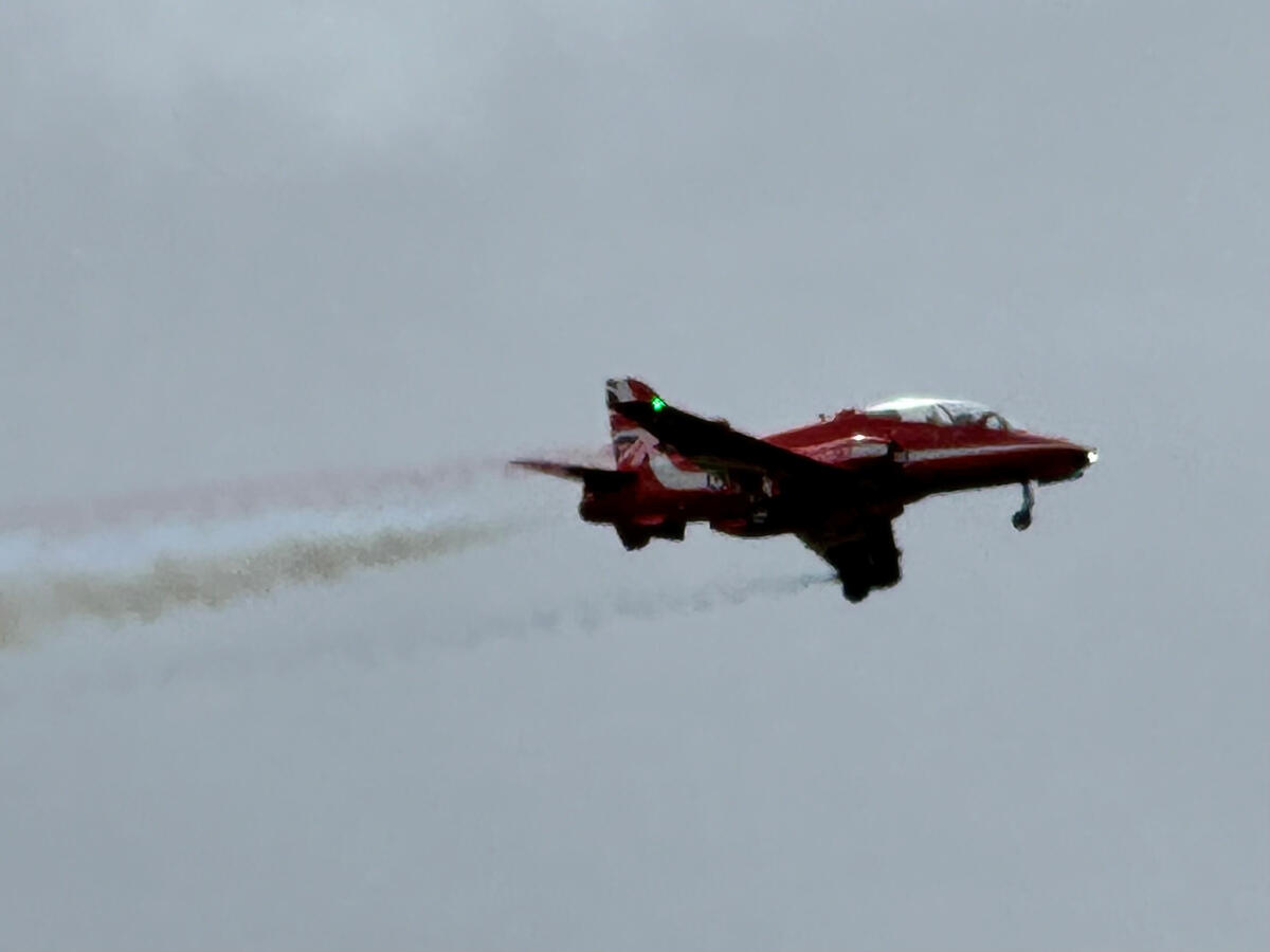 Red arrows model aircraft display 2024